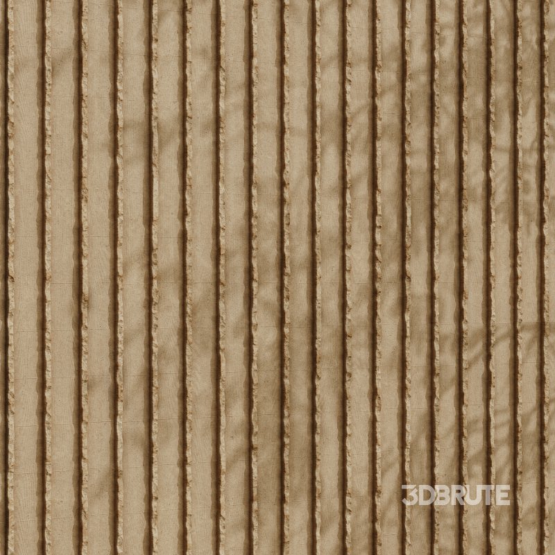 Ribbed concrete wall with wood stamp (Seamless) Image 3