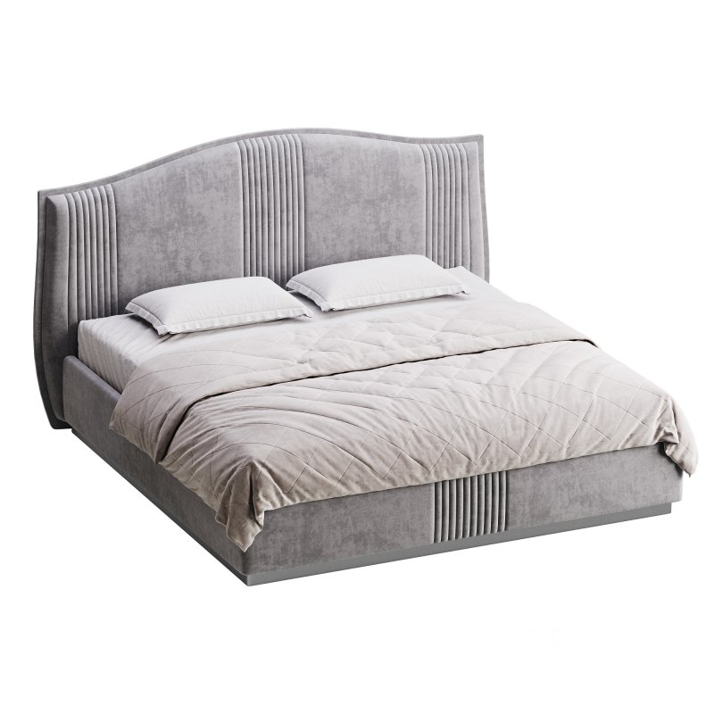 Padded Leather Bed Image 3