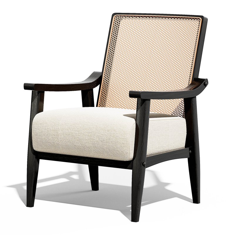 Solid Wood Accent Chair Image 2