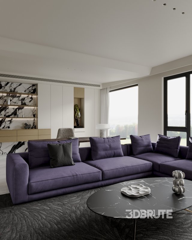 Living Room Dining Room Kitchen Image 4