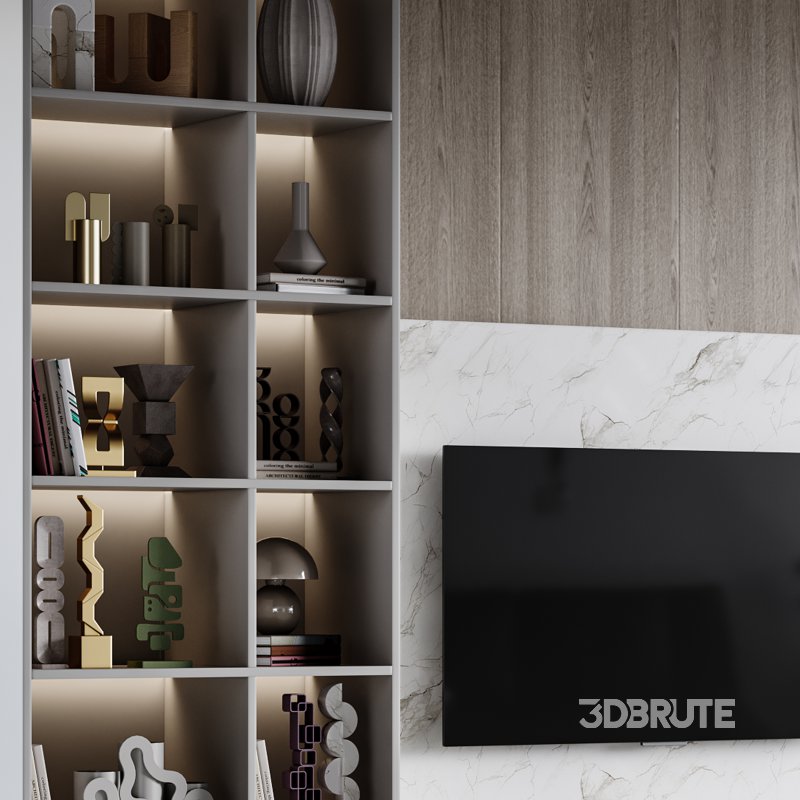 Modern TV Wall 039 Image 9