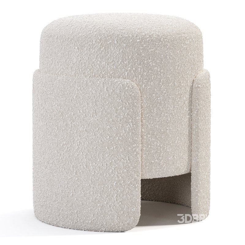 Makeup Stool,Ottoman Black Lines Image 1