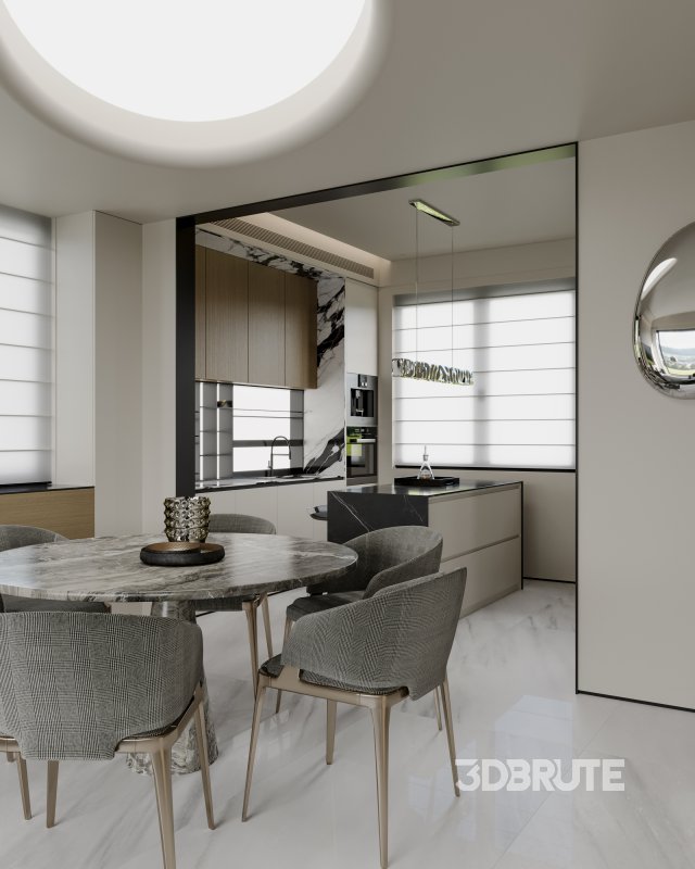 Living Room Dining Room Kitchen Image 9