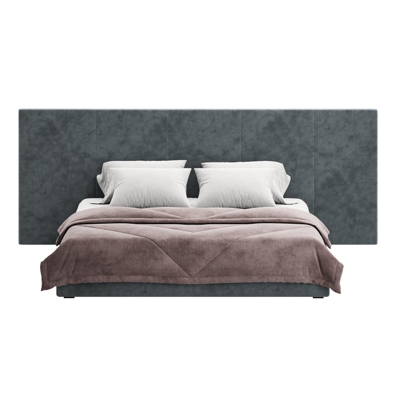 Charcoal Velvet BED Image 6
