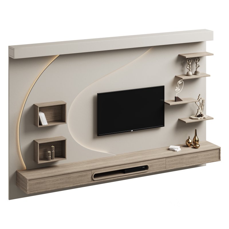 Modern TV Wall 06 Image 2