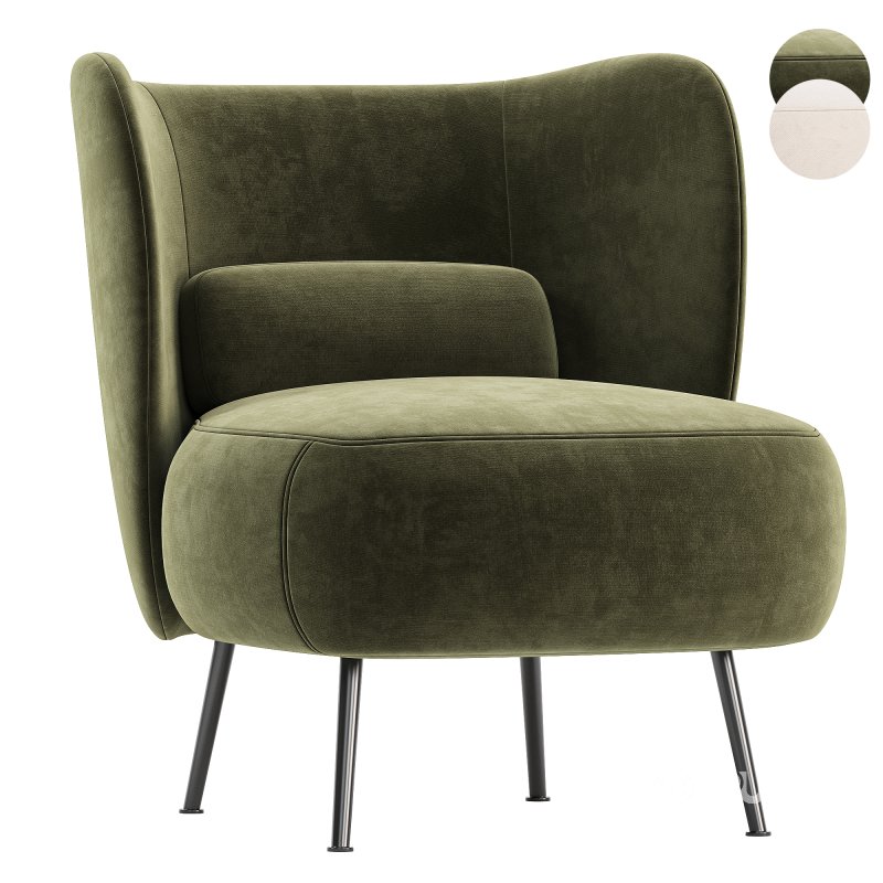 Almenia Upholstered Barrel Chair Image 1
