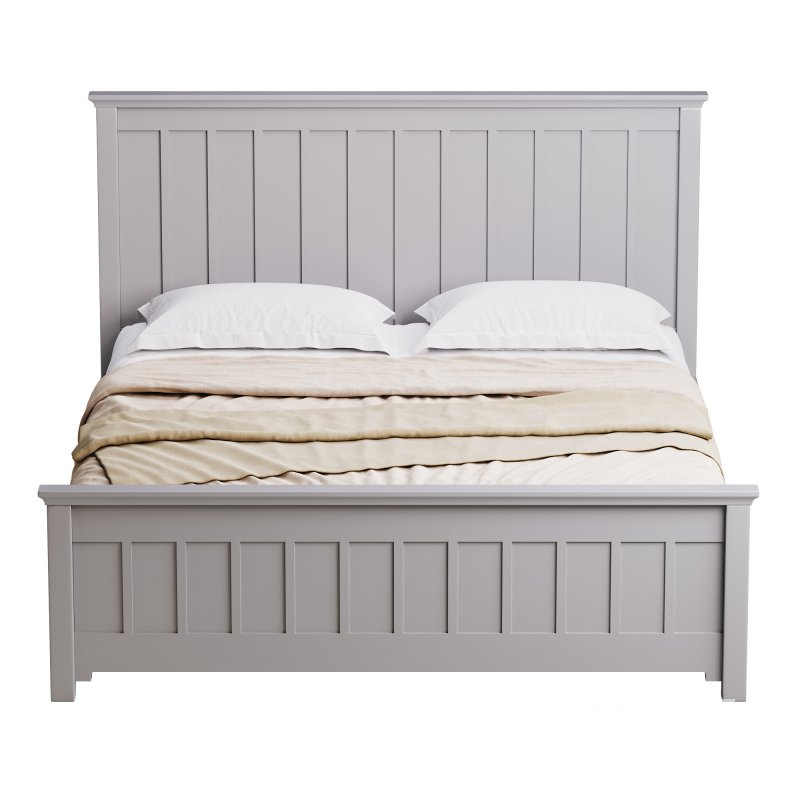Solid Color Wood Bed Image 5