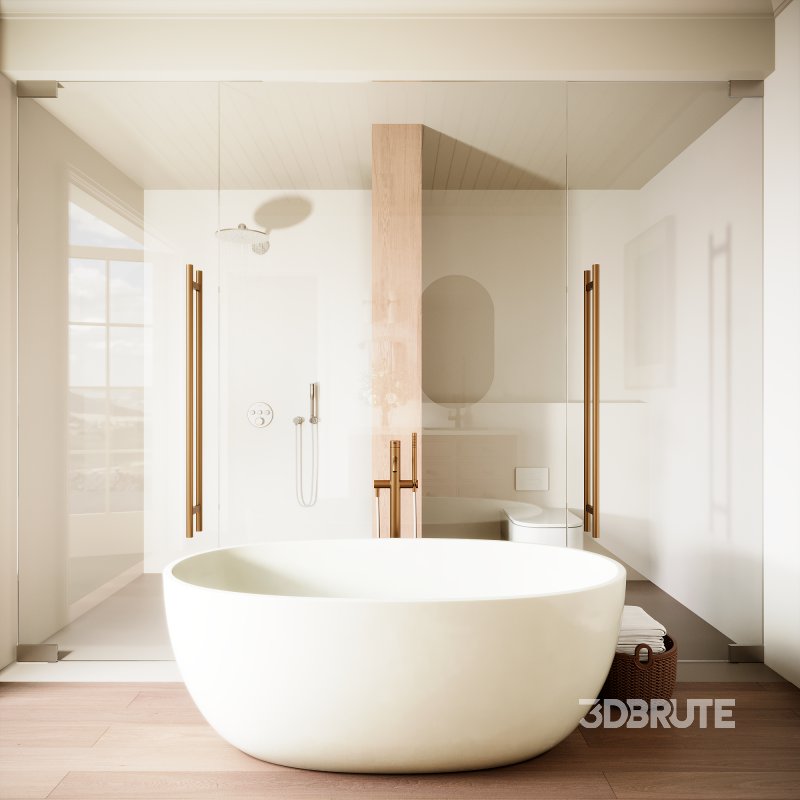 Modern minimalist bathroom Image 5