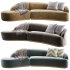 Reya Curved Sectional Sofa Lounge - Thumbnail 3