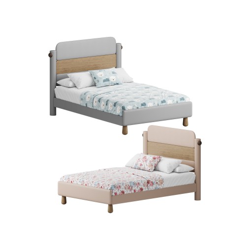Desiree Childrens Bed White Natural