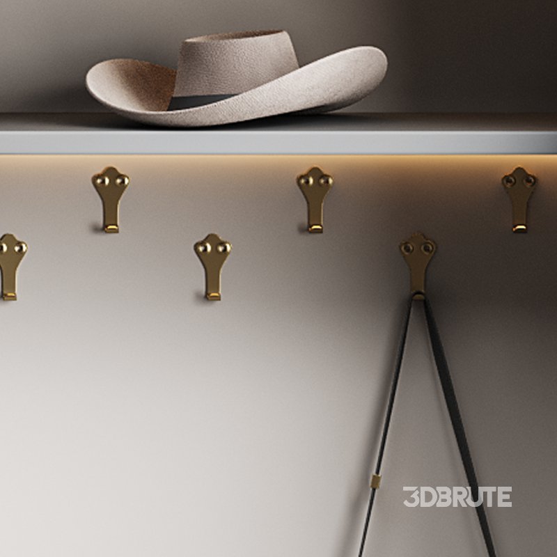 Hallway area with a minimalistic hanger Image 12