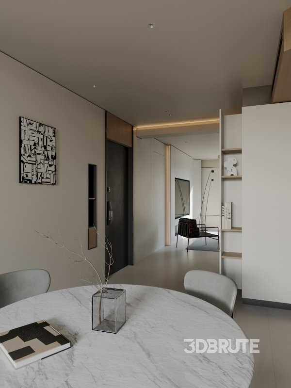 Modern living and dining room Image 4