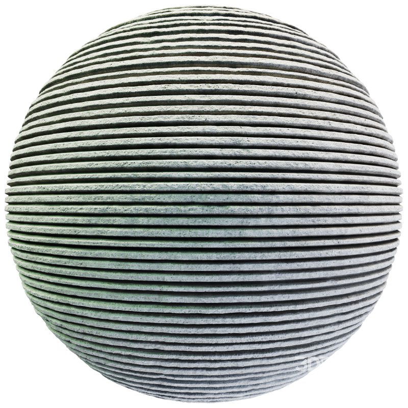Ribbed Concrete wall 01(Seamless) Image 5