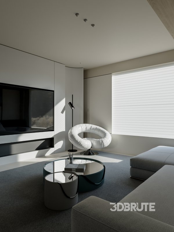 Modern living and dining room Image 3