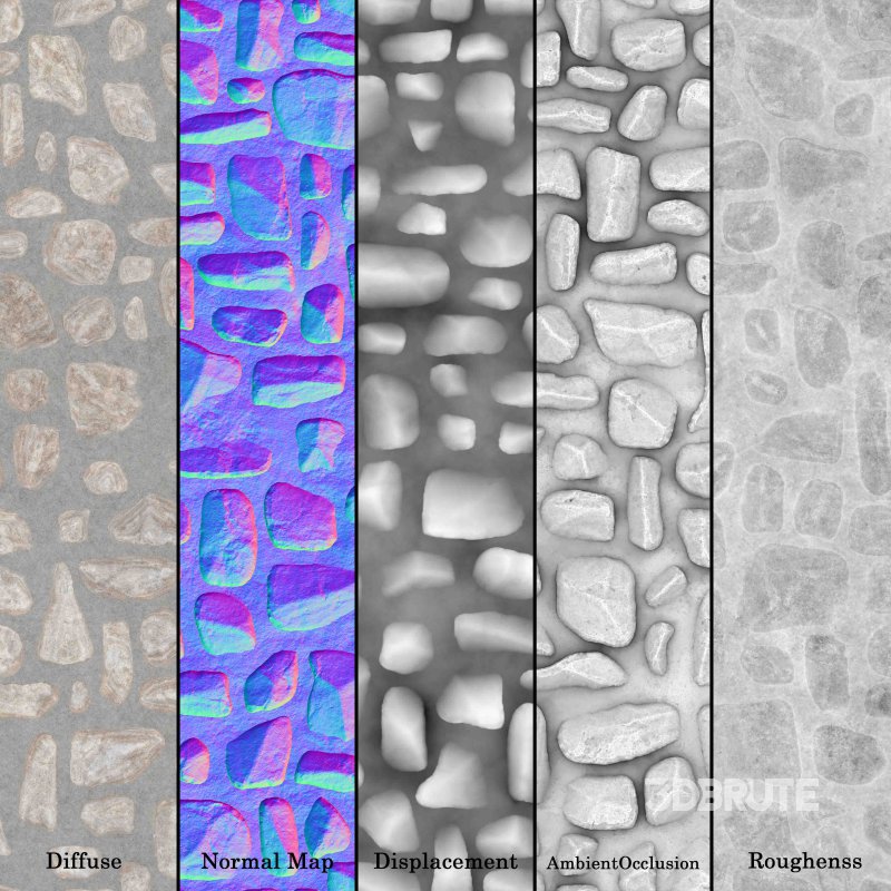 Stone Wall 18 (Seamless) Image 6