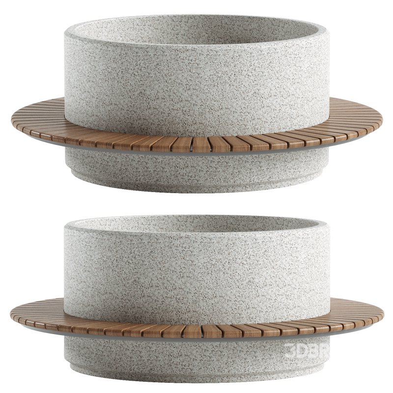 ROUND PLANTER BENCH 342 Image 4