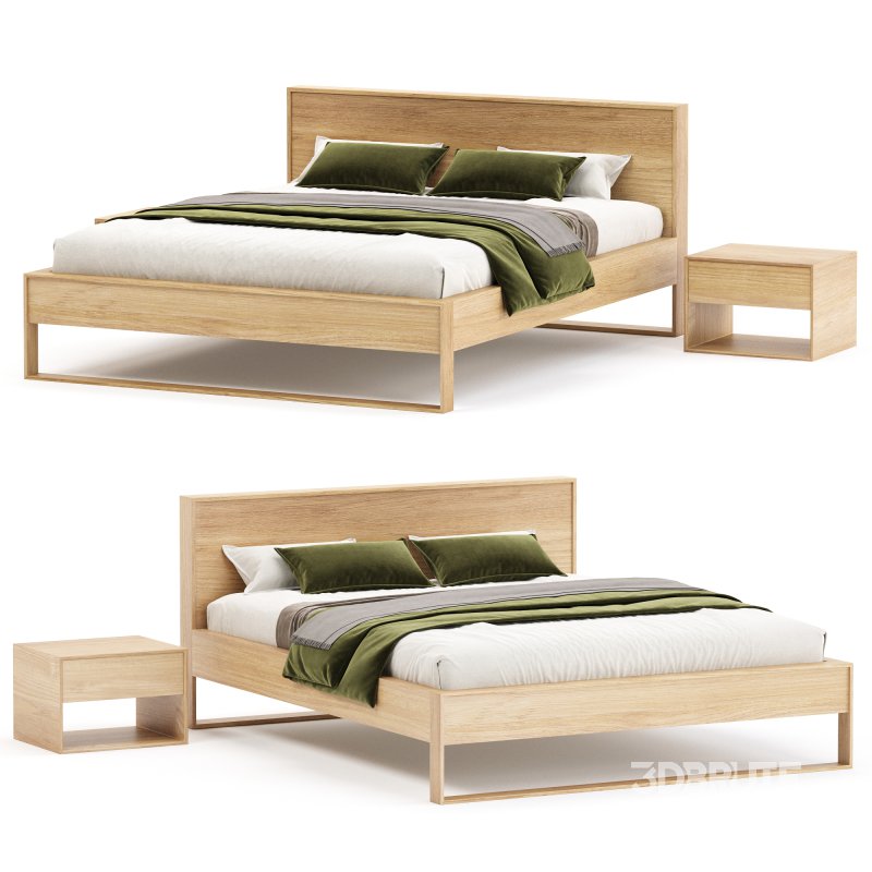 HOYNE OAK BED KING Image 4