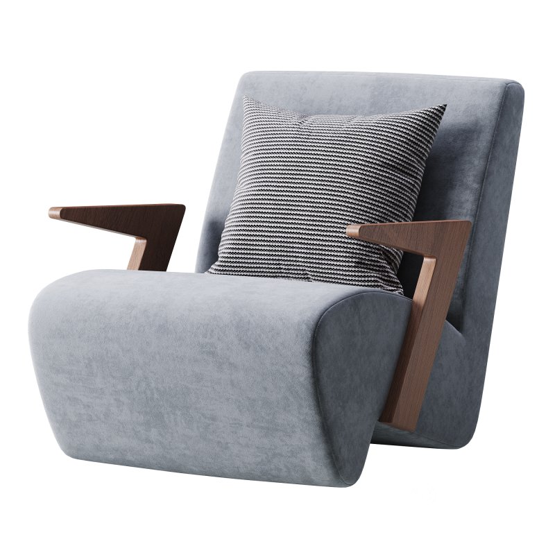 Modern Upholstered Lounge Chair Image 10