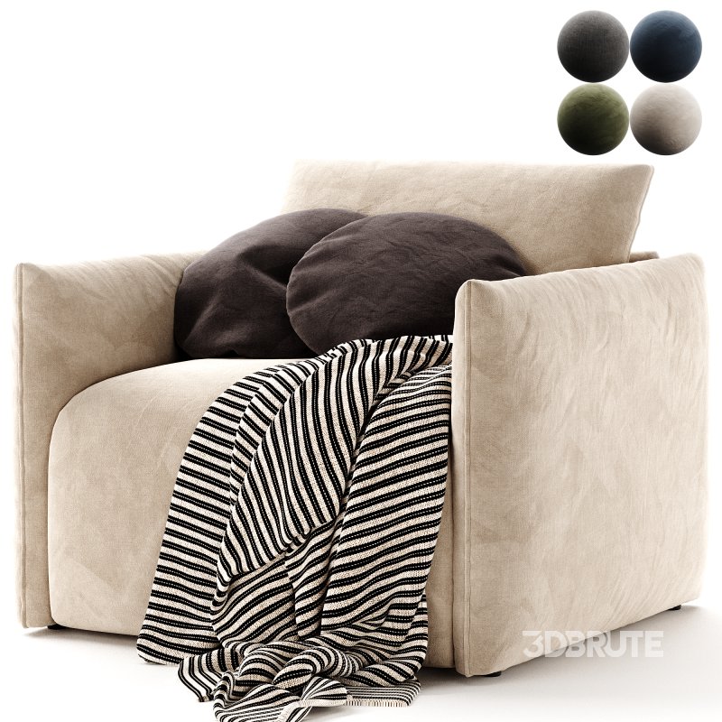 Montina Facto Blue Armchair Bed Image 3