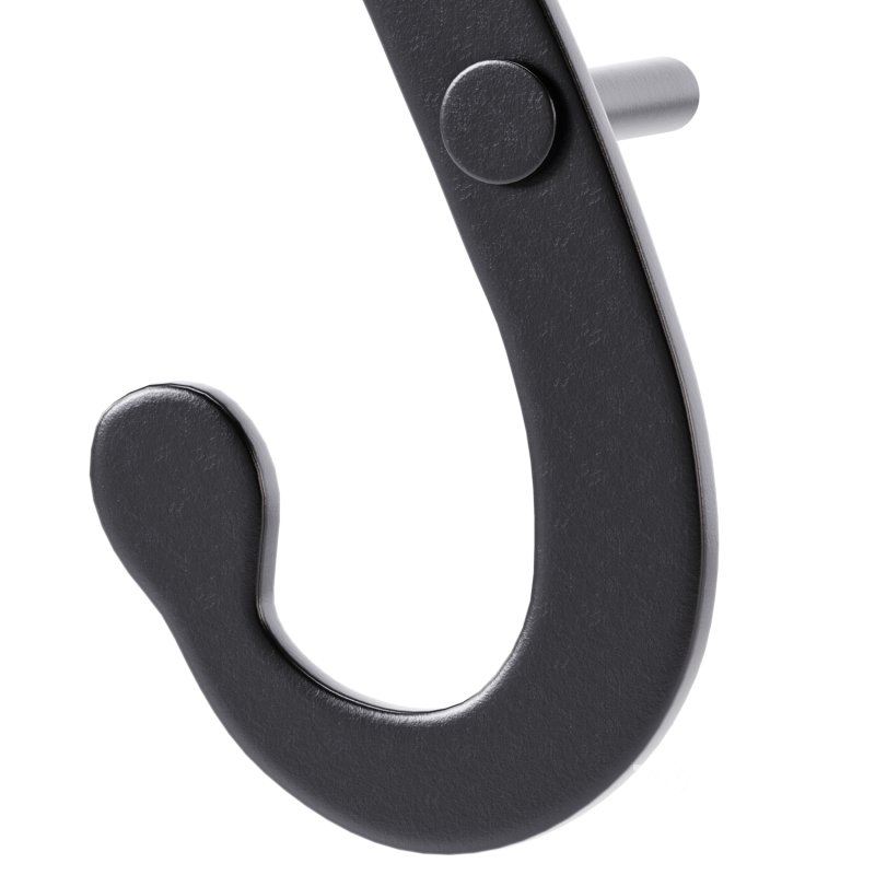 Shutter Dog Pair Black Decorative S Shaped Wrought Iron Image 6