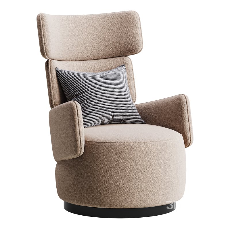 Boris Beige Armchair Image 7