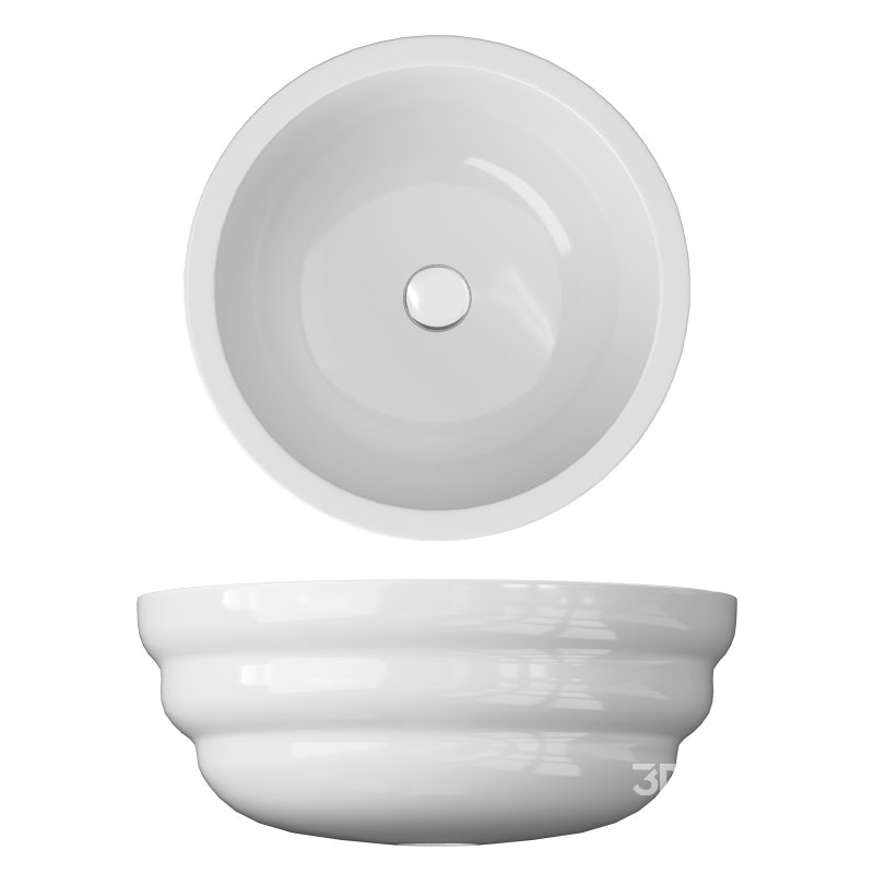 Ozone Round Above Counter Vessel Bathroom Sink Image 7