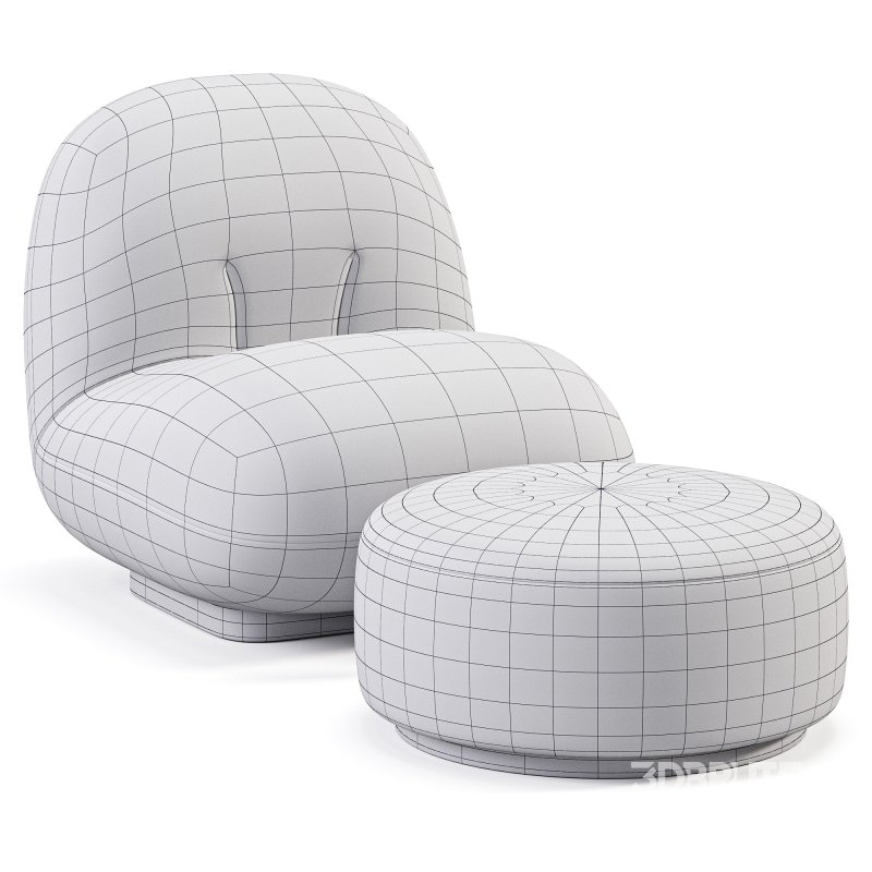 Back Modern Armless Chair with Brass Image 7