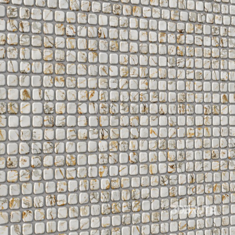 Timeworn marble mosaic 02-Seamless Image 5