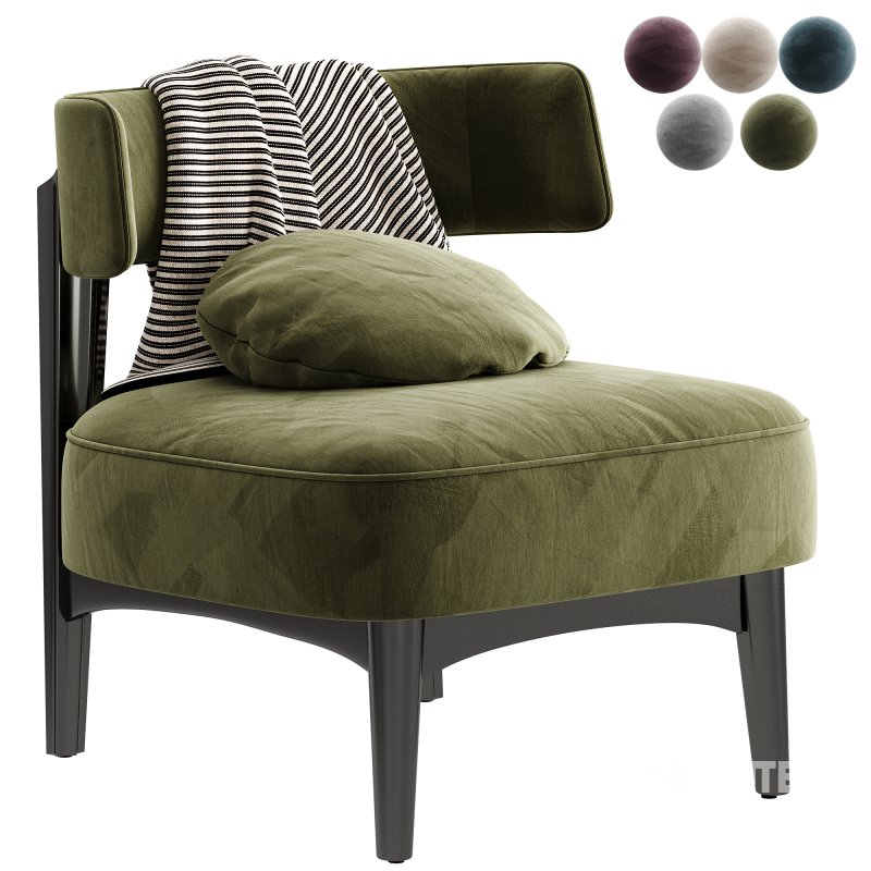 Cafedesart Claude Gray Lounge Chair Image 2