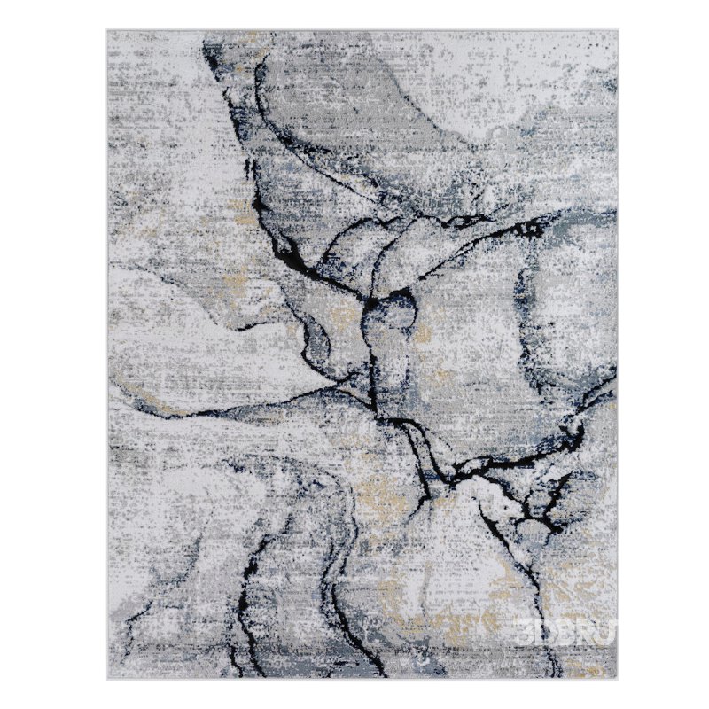 Fremantle Gray Marble Rug Image 1