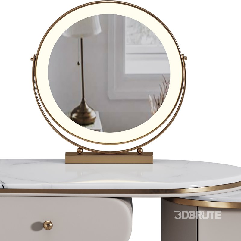 Ensemble de meuble lavabo moderne en bois massif minimaliste Image 11