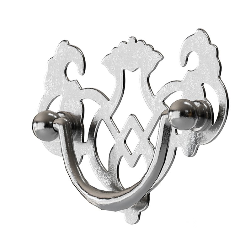 Chippendale Bail Pull Bright Solid Brass Image 2