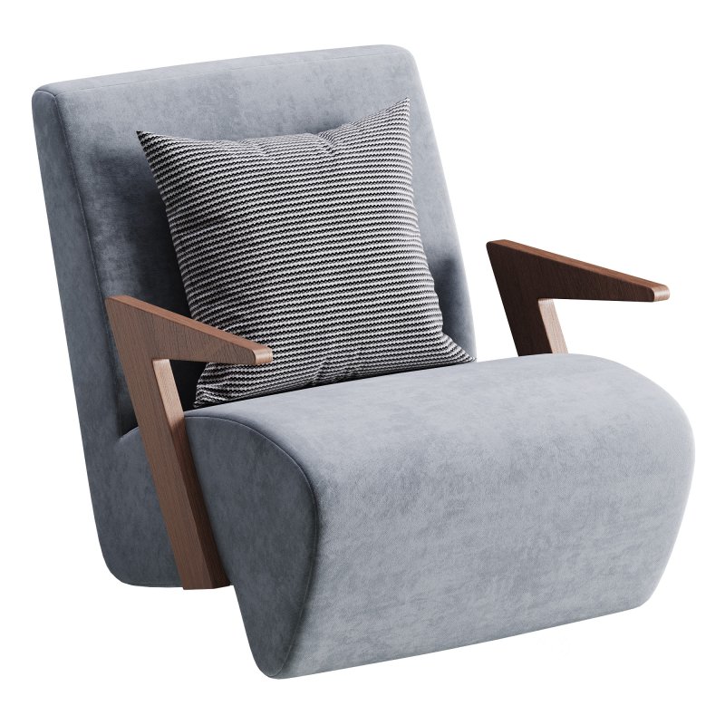 Modern Upholstered Lounge Chair Image 4