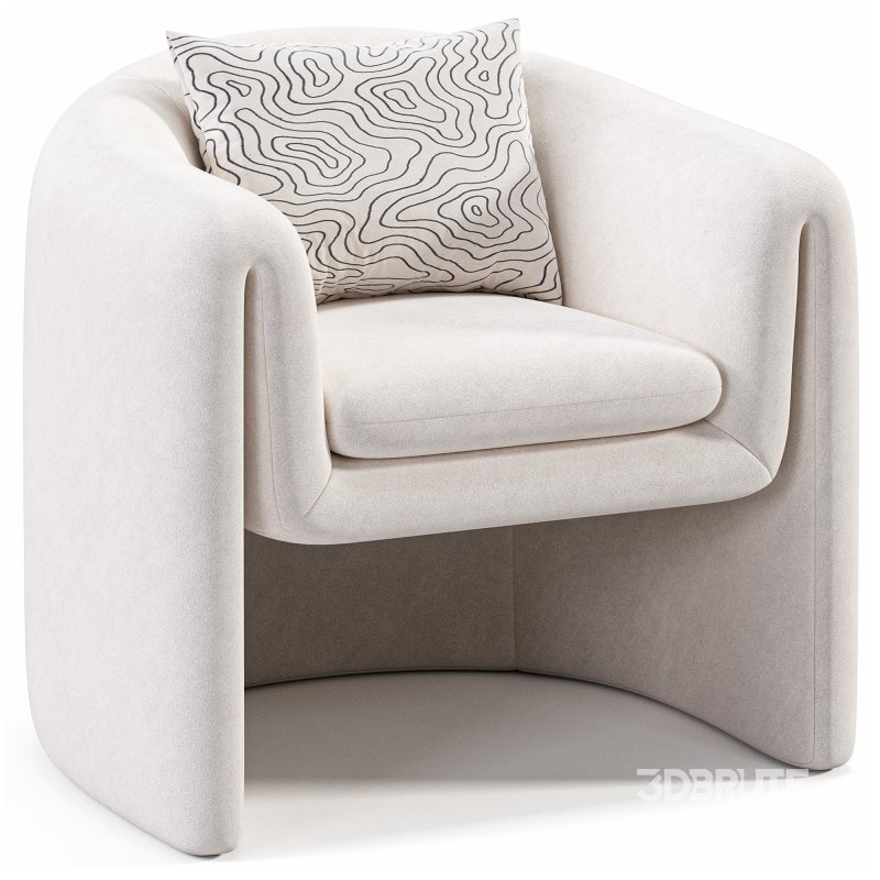 Freeform Chairs in Boucle Image 1