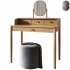 Dressing Table Lussan and KOFI 2 Pouffe - Thumbnail 4