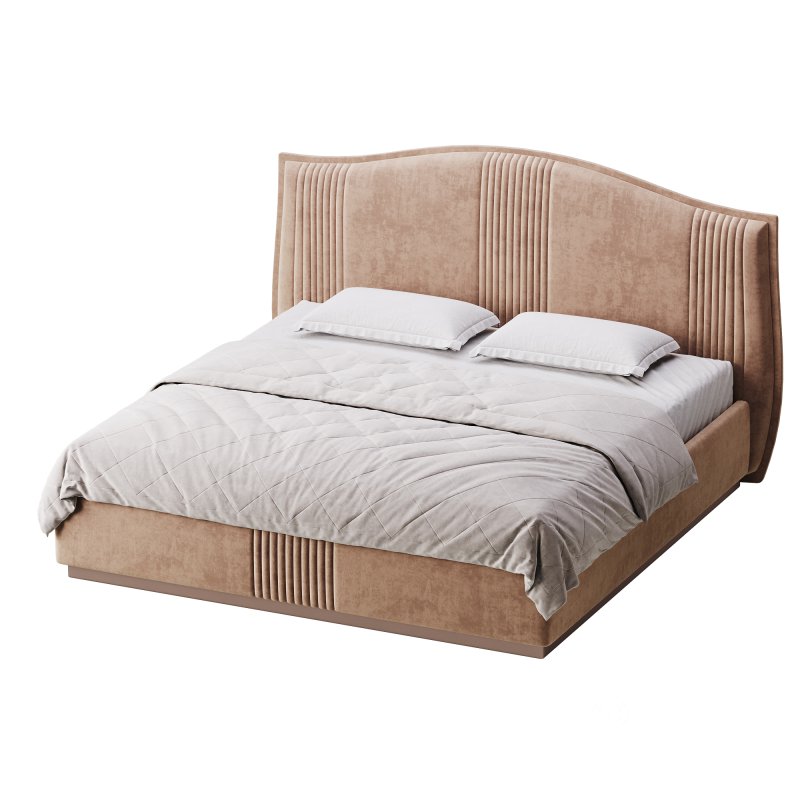Padded Leather Bed Image 11
