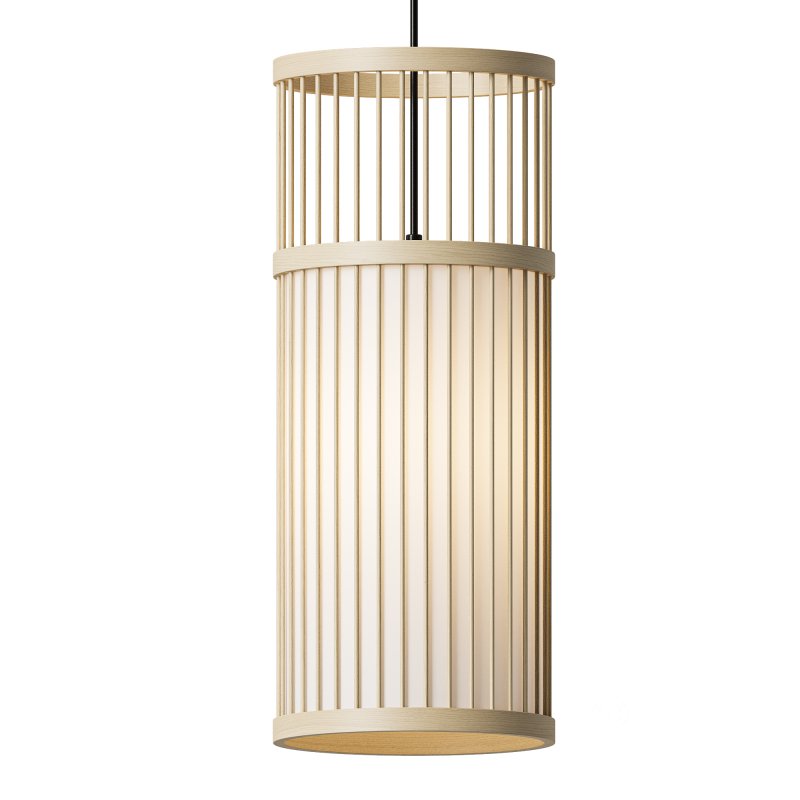Japanese Zen Bamboo Pendant Light Image 2