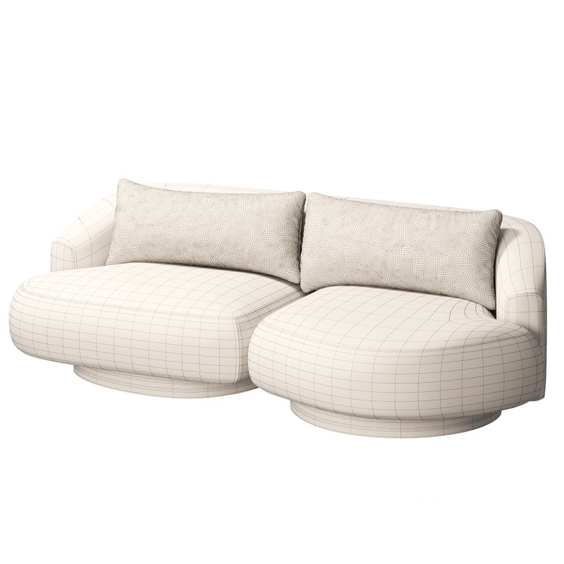 Athena 3 Seater Butterfly Right Sofa Image 4
