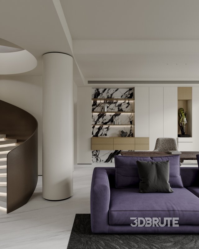 Living Room Dining Room Kitchen Image 2