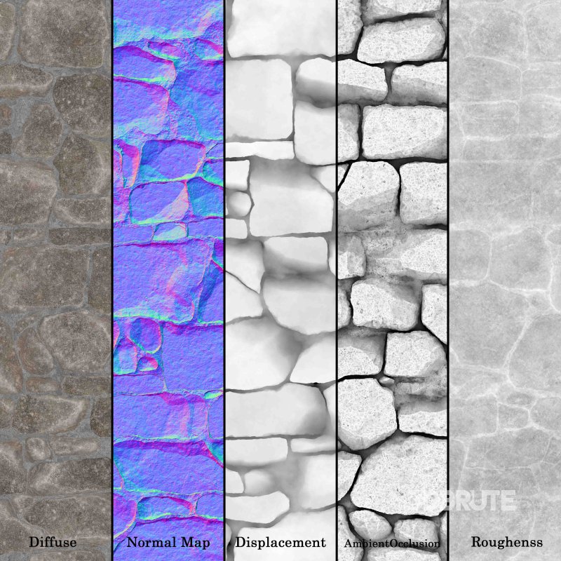 Stone Wall 16 (Seamless) Image 6