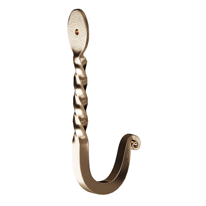 Wrought Iron Twisted Hooks 4.5″ Wall Mount Hanger Hooks Image 8