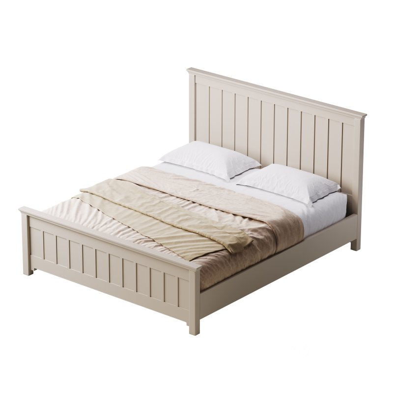 Solid Color Wood Bed Image 10