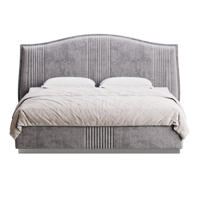 Padded Leather Bed Image 5