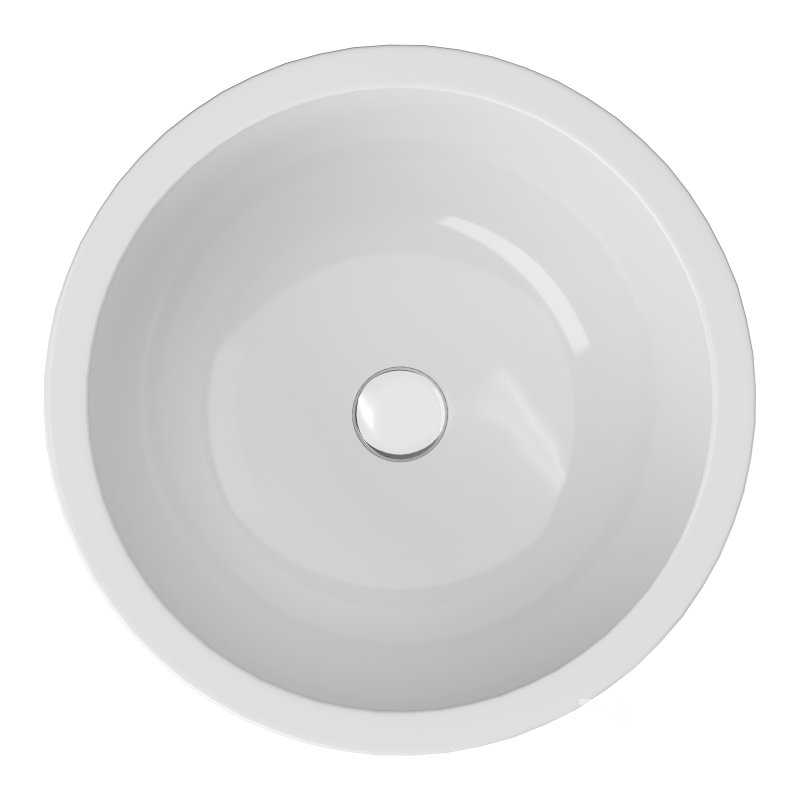 Ozone Round Above Counter Vessel Bathroom Sink Image 5