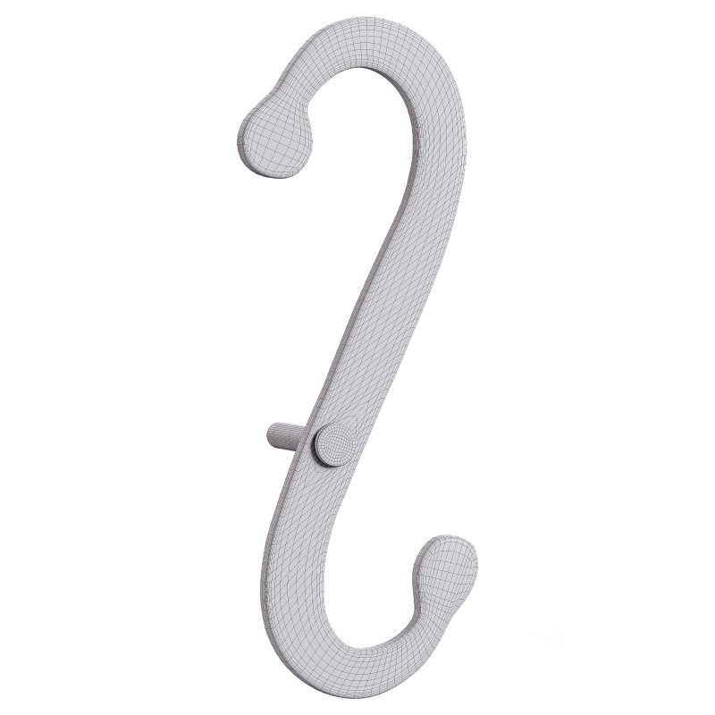 Shutter Dog Pair Black Decorative S Shaped Wrought Iron Image 13