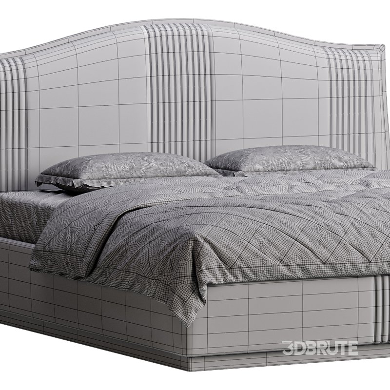 Padded Leather Bed Image 15