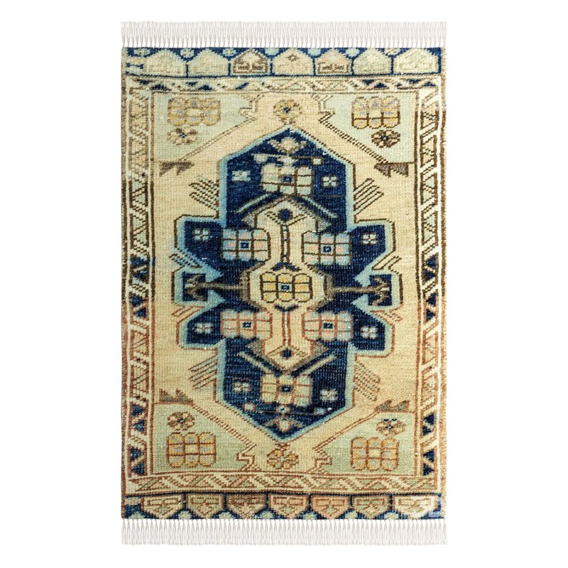 District Loom Vintage Turkish Mini Rug Image 5