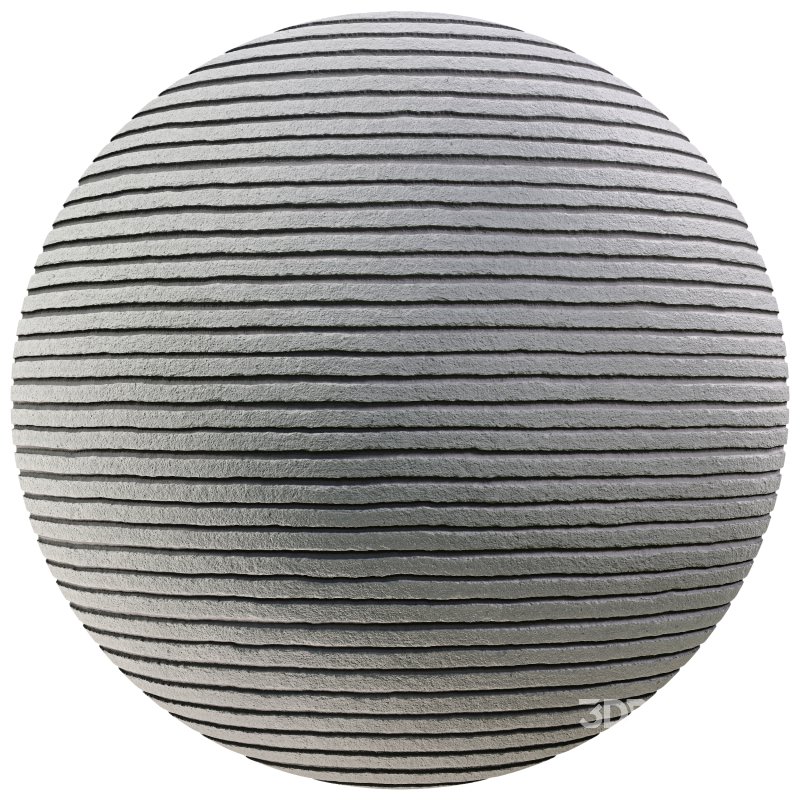 Ribbed Plaster 01 (Seamless) Image 4