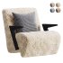 Modern Upholstered Lounge Chair - Thumbnail 1