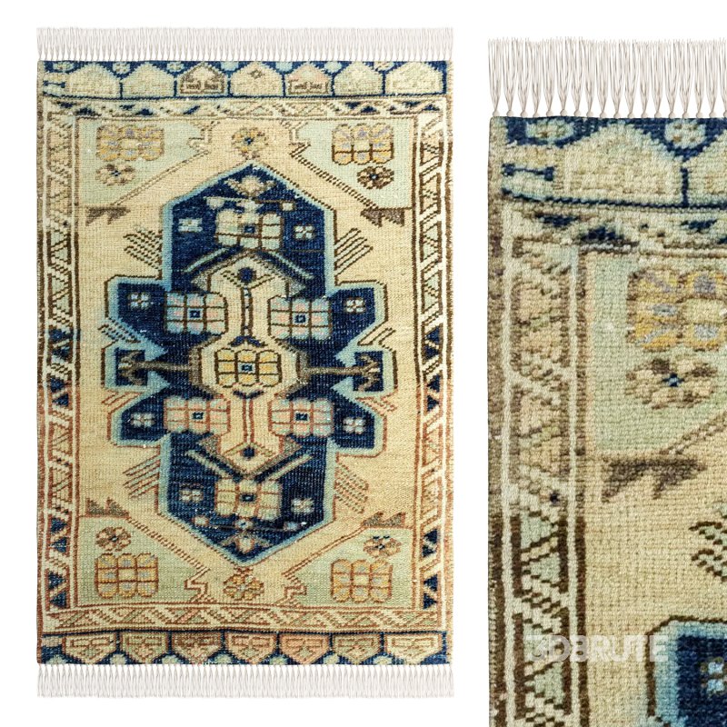 District Loom Vintage Turkish Mini Rug Image 1
